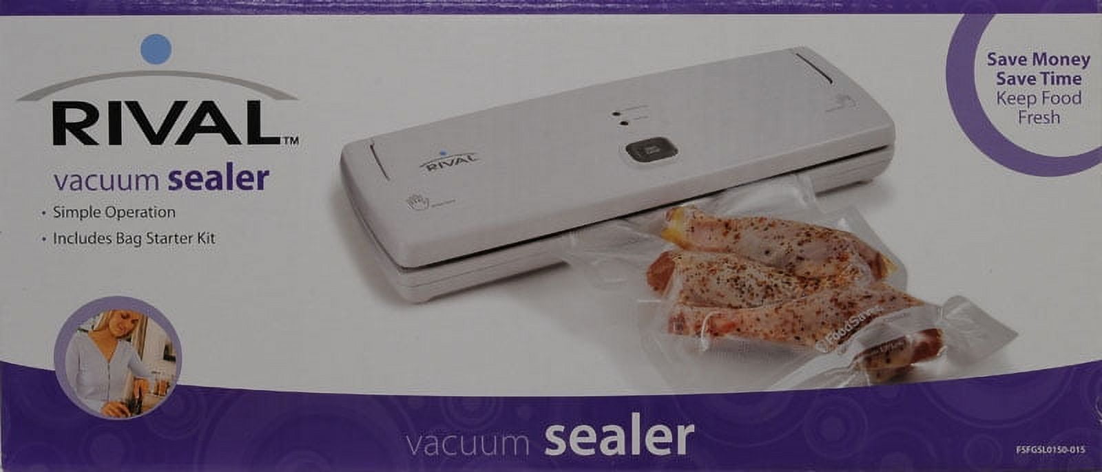 Rival Premier Collection Seal A Meal Vaccum Sealer, Bonus Canister, Extra  Bags
