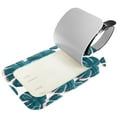 thumbnail image 2 of Square 2Pack PU Leather Retro Flowers Floral Cruise Luggage Tag with Privacy Cover and Name ID Tag for Travel Handbags Backpacks Luggage Tags, 2 of 6