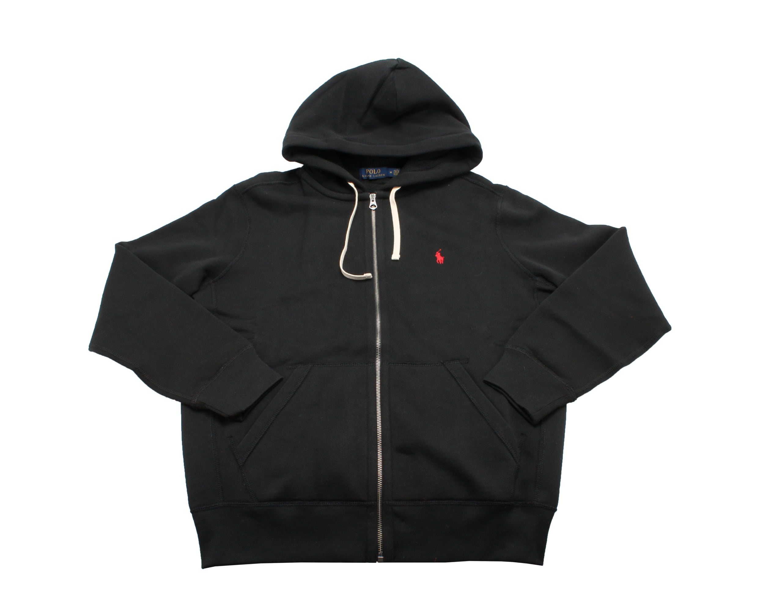 polo hoodie black