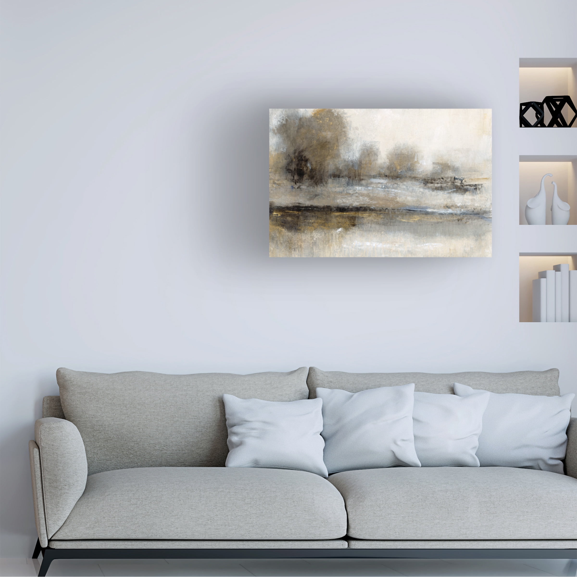Tim OToole 'Gilt Landscape II' Canvas Art