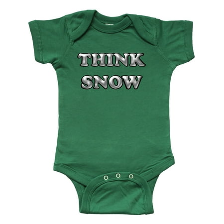 

Inktastic Gray Think Snow Gift Baby Boy or Baby Girl Bodysuit