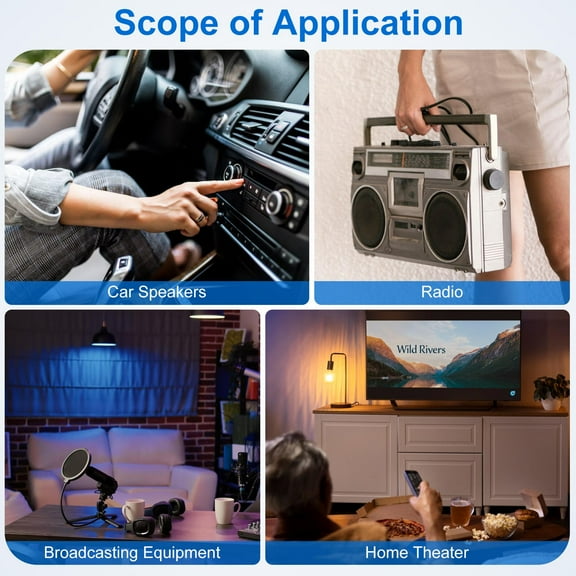 LOLIPPYY 1Pcs Blue Plastic Ground Loop Isolator Ground Hum Isolator for Audio Enthusiasts 3.5X1.8X1in