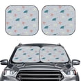 thumbnail image 2 of Haiem Turtles And Shells Car Windshield Sun Shade (2 Pieces) Foldable Windshield Sun Shade Car Accessories for Truck SUV Pickup-Large, 2 of 7