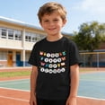thumbnail image 6 of Bnwani Girls Shirts Comfortable Breathable Shirts for Boys Printed Tee Black Sizes 3-9, 6 of 9