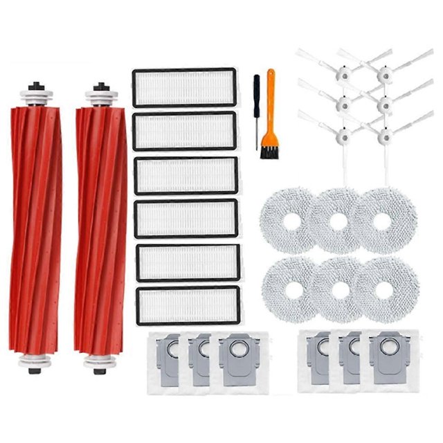 28PCS for Qrevo MaxV / Qrevo S / Qrevo Pro Vacuum Accessories Main Side Brush Filter Mop Pad Dust Ba