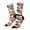2 Black-2, variant on Lantern Koi Fish Pattern Sport Socks for Women and Men Crew Socks Sporty Calf Socks Casual Socks