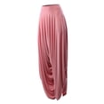 thumbnail image 2 of A2Y Women's Baggy Elastic Ban Wide Leg Pockets Harem Pants Blush M, 2 of 3