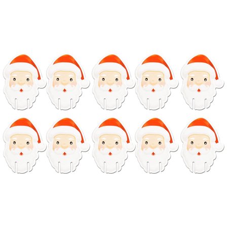 

2PC Home Decor 10Pcs Christmas Cup Card Decorations Santa Hat Wine Glass Merry Ornament For New Year Party Supplies