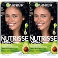 thumbnail image 1 of Garnier Hair Color Nutrisse Crema nutritiva 11 negro más negro (grano de pimienta) Tinte permanente para el cabello 2 unidades (el embalaje puede variar), 1 of 1