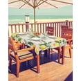 thumbnail image 2 of nqOlkjepod Spring Lemon Outdoor Tablecloth with Umbrella Hole & Zipper, Vintage Rustic Botanical Flowers Leaves Rectangle Table Cover 60x102 Inch, Dining Waterproof Table Cloth Protector for Patio, 2 of 7