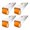 Orange, variant on 4 Pack Sliding Door Bottom Rollers, Quiet Rubber Vertical Track Roller Wheels with Mounting Bracket, Anti Sag Directional Casters for Furniture Drawer Cabinet Box, Sliding Door Replacement Hardware