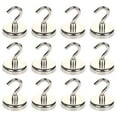 thumbnail image 1 of CNC Machined Steel Base Magnet Hooks, High-Quality Material with Permanent Resistance for Home Office Gym Locker Room (Multifunctional for Any Magnetic Surface), 1 of 5