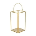 Better Homes & Gardens Medium Decorative Gold Metal Lantern, Candle
