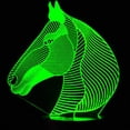 thumbnail image 5 of 3D Horse Night Light Table Desk Optical Illusion Lamps 16 Color Changing Lights LED Table Lamp Xmas Home Love Birthday Children Kids Decor Toy Gift, 5 of 7