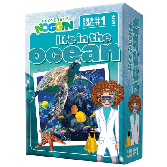 Professor Noggin Life in the Ocean- Educational Game for Kids - True or False and Multiple Choice - Ages 7+ - 30 Cards