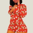thumbnail image 4 of Combinaison Imprimée de Noël pour Femmes, Pyjama, 4 of 5