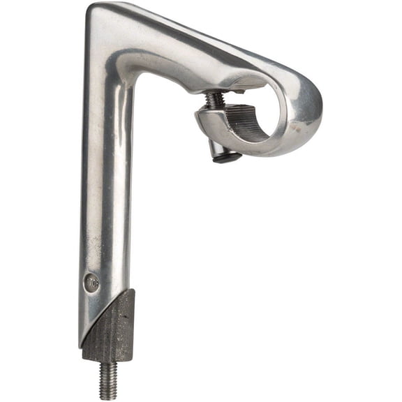 Kalloy Road Quill Stem - 80mm, 25.4 Clamp, 22.2-24tpi Quill, Aluminum, Silver