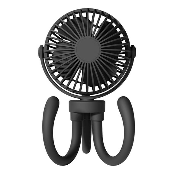 Handheld Fan Rechargeable 3 Speeds Stroller Fan with Flexible Tripod 2000mah