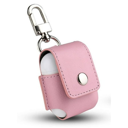 Tiehnom Airpods Case Cover, Portable Anti-lost PU Leather
