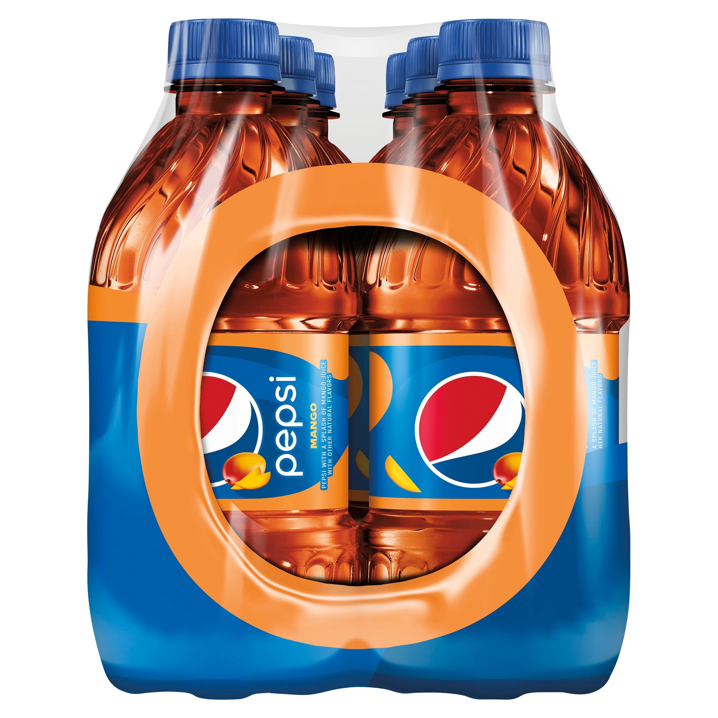 Pepsi Cola Mango Soda Pop, 16 oz, 6 Pack Bottles