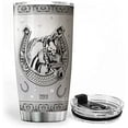 thumbnail image 2 of Athenstics Advice From A Horse Tumbler Mug With Lid 20oz Sunflower And Horse Girl Gifts Jewelry Style Insulated Coffee Cups With Motivational Sayings Stainless Steel Tumblers Cups, 2 of 6