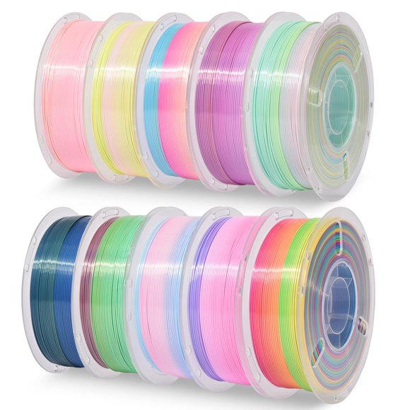 Filamento para impresora 3D RAMBERY Silk Rainbow PLA 10 kg 1,75 mm