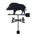 thumbnail image 1 of Stainless Steel Spray Paint Pig Weathervane Ornament Patio Outdoor Iron Weathervane Wild Boar, 1 of 1