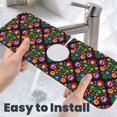 thumbnail image 6 of Pofeuu Traditional Floral Polish Print Splash Guard for Sink Faucet Sink Gadgets-Splash Guard Behind Faucet Drip Catcher for Kitchen, Bathroom,Sink Mat, 6 of 7