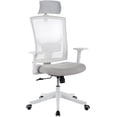 thumbnail image 2 of Royalbelle All White Ergonomic Mesh Chair, Reclining Computer Chair with Headrest, 2 of 7