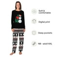 thumbnail image 2 of Volleyball Snowman Matching Funny Christmas Pajamas, Sport Themed Holiday Set, Size NB - Men 6XL, 2 of 7