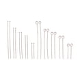 thumbnail image 3 of 304 Stainless Steel Head Pins Eye Pins Stainless Steel Color 6.8x5.2x1.1cm 100pcs/box, 3 of 7