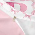 thumbnail image 4 of Erosebridal Girls Pink Bowknot Twin Bedding,Initial Alphabet B Duvet Cover Set For Kids,Reversible pink,2 Pieces(No Comforter), 4 of 6