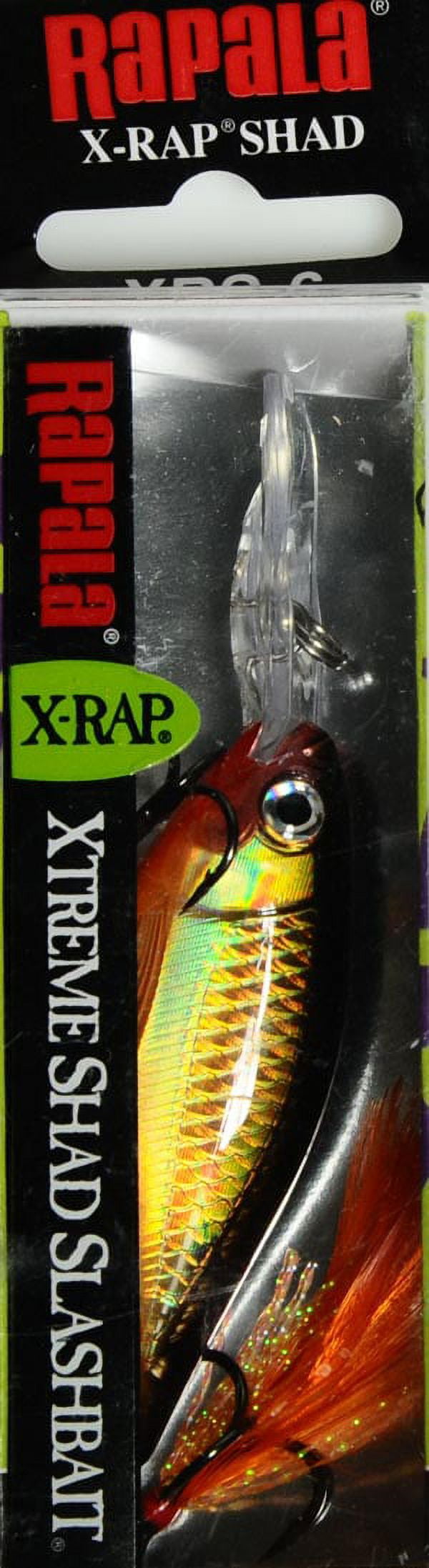 Rapala X-Rap Shad 06 Crankbait Fishing Lure 2.5" 5/16oz Gold