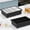 Black, variant on Ikoopy 2Pcs Large Silicone Ice Cube Tray with Lid Reusable Multi Size 13 Grid Square Ice Cube Mold for Freezer Whiskey Cocktail and Baby Food (Blove)
