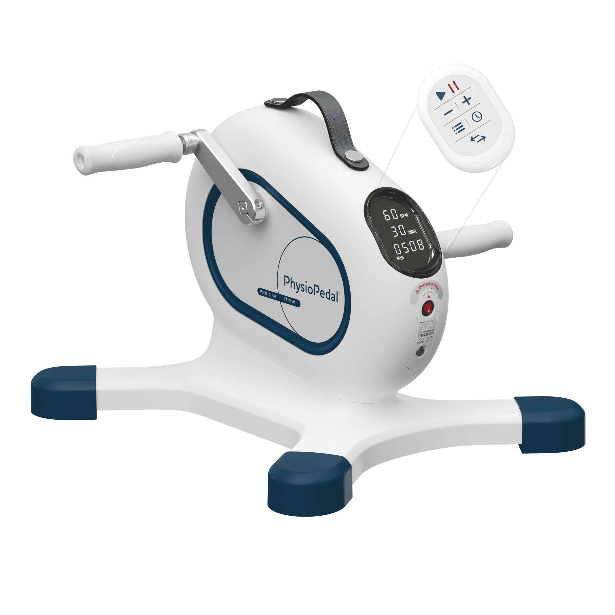 PhysioPedal Motorized Arm & Leg Exerciser with Adjustable Resistance, Digital Display and Remote Control for Full-Body Low-Impact Workouts