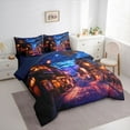 thumbnail image 3 of Feelyou Tokyo Streetscape Bedding Comforter Set 7pcs, Vintage Japanese Style Queen Bedding Sets, Teens Kids Boys Girls Reversible Queen Sheet Sets, Microfiber Bedroom Decor, 3 of 8