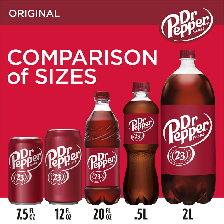 Dr Pepper, 0.5 L Bottles, 24 Pack
