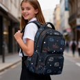 thumbnail image 3 of Yspwyqan School Backpack for Kids Boys, 17" Multi-Pocket Backpack Fits 15.6 Laptop, Line Art Cars Lightweight Bookbag for Elementary Middle Back to School Gifts, 3 of 7