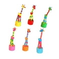thumbnail image 3 of XY Trend Box Set of 6 Colorful Wooden Push Puppet Giraffe Toys for Kids Interactive Animal Figurines for Creative Playtime Fun, 3 of 5