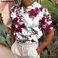 thumbnail image 4 of 2024 INCERUN, camisetas de verano para hombre, camisetas de manga corta con solapa a la moda, ropa de calle para hombre, camisa con estampado floral S-5XL, 4 of 5