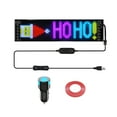 thumbnail image 1 of Wweixi LED Car Sign Programmable LED Car Sign Car Sign Sign APP Control Party Supplies 12*47cm, 1 of 6