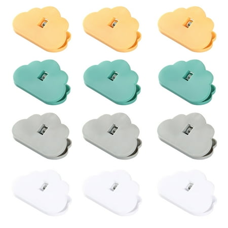 

12 Pack Large Chip Bag Clips Food Bag Clips Plastic Heavy Seal Grip