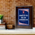 thumbnail image 4 of Proud To Be An American Patriotic, Wooden Frame 5x7 Decorative Wall Plaque With Easel Acrylic Stand | Patriotic Home & Office Decor, 4 of 9
