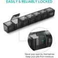 thumbnail image 4 of 1piece Large Monthly Pill Organiser 28 Day Pill Box Organizer by Week, Large 4 Weeks One Month Pill Cases with Dust-Proof Container for Pills/Vitamin/Fish Oil, 4 of 5