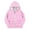 Light Pink, variant on Jackets For Kids Girls Hooded Zip Up Polka Dot Casual Fall Windproof Coat Outwear Clothes Size 12-13T