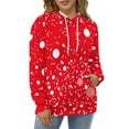thumbnail image 4 of Red White Polka Dots Men's Women New Sweatshirt Hoodie Men's Plus Size Sweatshirt Hooded Sweatshirt 3d Printed Street Men's Cloth, 4 of 6