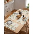 thumbnail image 6 of Placemat Flower Retro Plant Pastoral Style for Dining Table Tableware Mats Kitchen Dish Mat Pad 4/6pcs Table Mat Home ration, 6 of 7