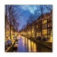 thumbnail image 1 of Amsterdam Bandana, City Canals West Side, Unisex Head and Neck Tie, by Ambesonne, 1 of 2