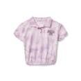 thumbnail image 2 of Justice Girls Cinch Bottom Polo Shirt, Sizes XS-XLP, 2 of 4