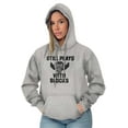 thumbnail image 4 of Still Plays With Blocks Mechanic Unisex Plus Fleece Graphic Hoodie Brisco Brands 4X, 4 of 5